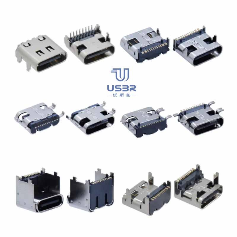 Usbrr Waterproof IP68 Type C Female Vertical USB A Port Micro Connector SMD IPX7 USB 3.0 Socket SMT IP65 USB 3.1 Jack