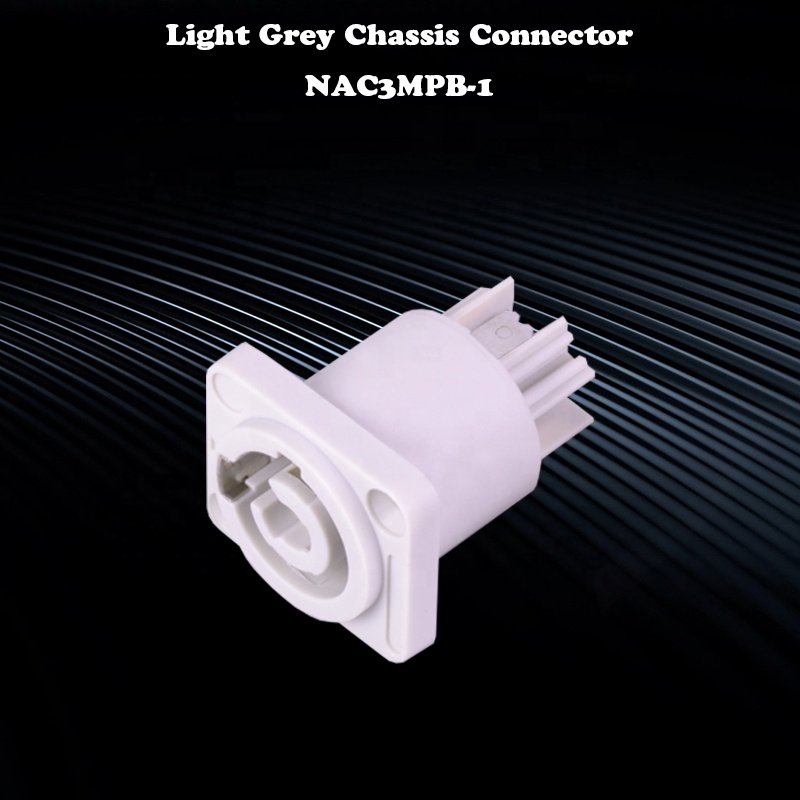 Powercon Chassis Connector 250V 20A 3 pins Blue NAC3MPA-1 Light Grey NAC3MPB-1 Powercon Female Socket