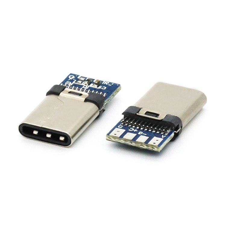 Hot Sale USB 3.1 Type C Male Plug Solder Connector PCB for DIY Kit usb c connector housing