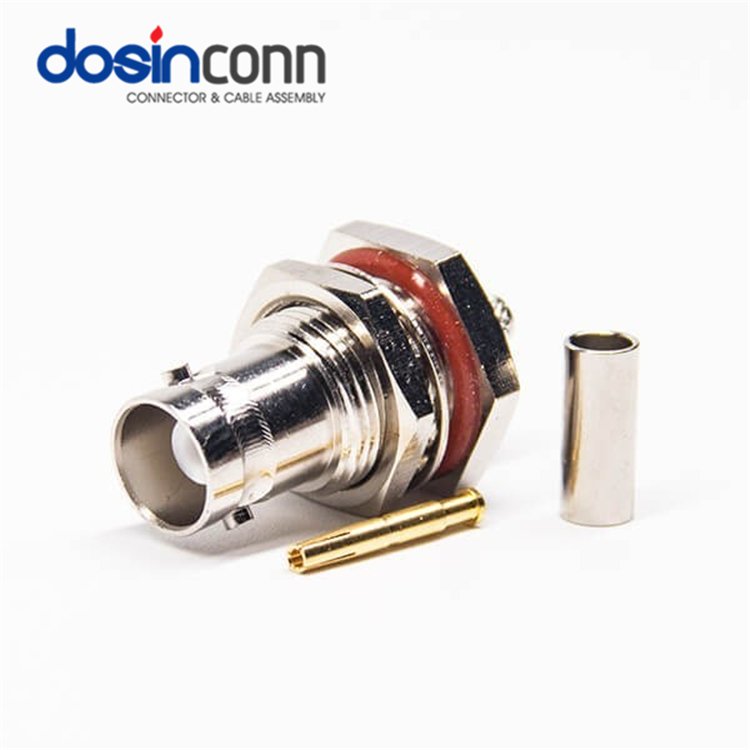 PCB Mount Compression Pin Male Female Straight Waterproof Balun RF Coaxial CCTV Accessories Cable Jack BNC Connector