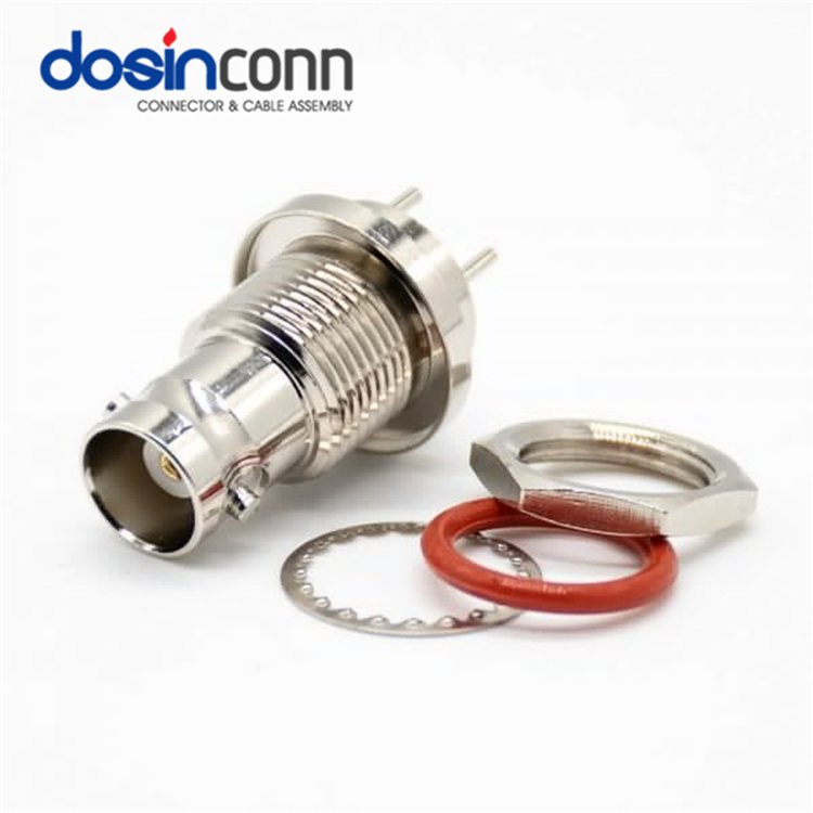 PCB Mount Compression Pin Male Female Straight Waterproof Balun RF Coaxial CCTV Accessories Cable Jack BNC Connector