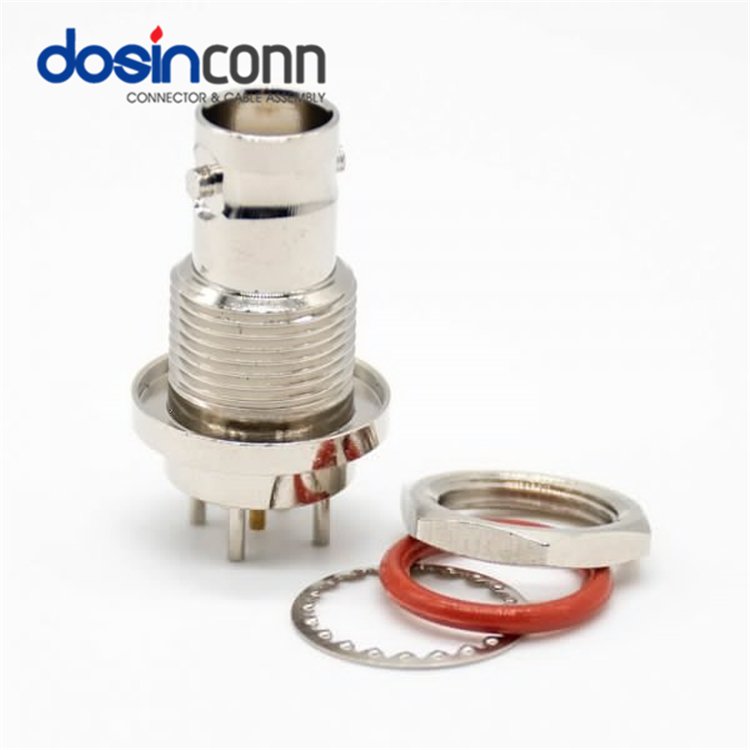 PCB Mount Compression Pin Male Female Straight Waterproof Balun RF Coaxial CCTV Accessories Cable Jack BNC Connector