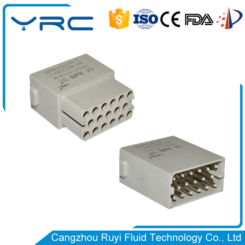 terminal connector female to male electrical 17 pin female connector socket