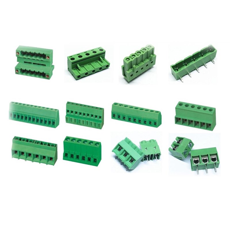 Green 5.08 5.0 mm 3.81 Pitch Spring Pluggable Terminal Block 2/3/4/5/6/7/8/9/10 pin pcb Screw Terminal Blocks Connector