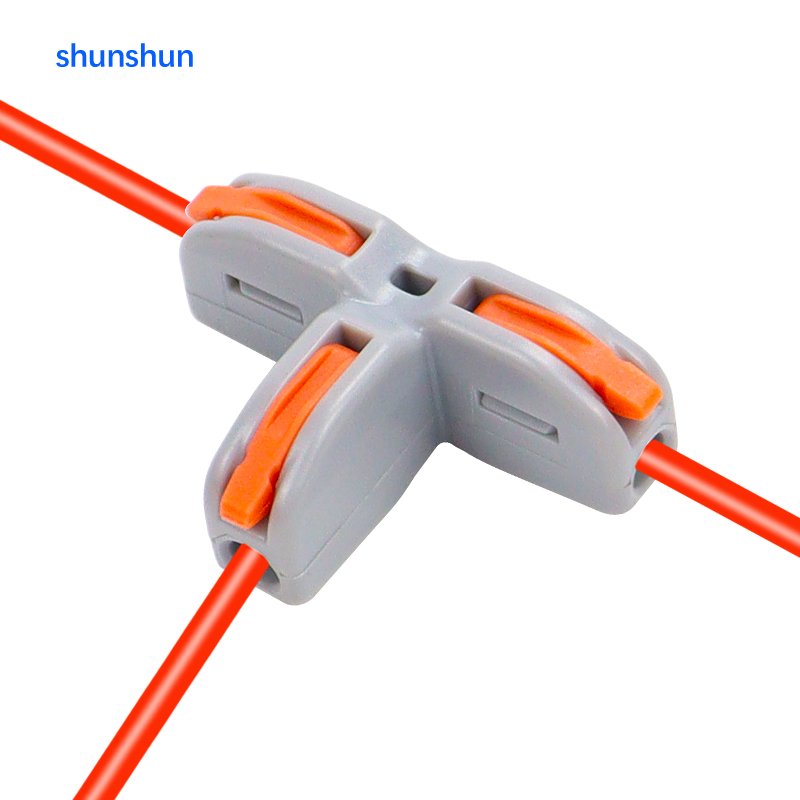 T11AO T tap quick electric connector 1 in 2 out terminal block t type wire tap connector Model