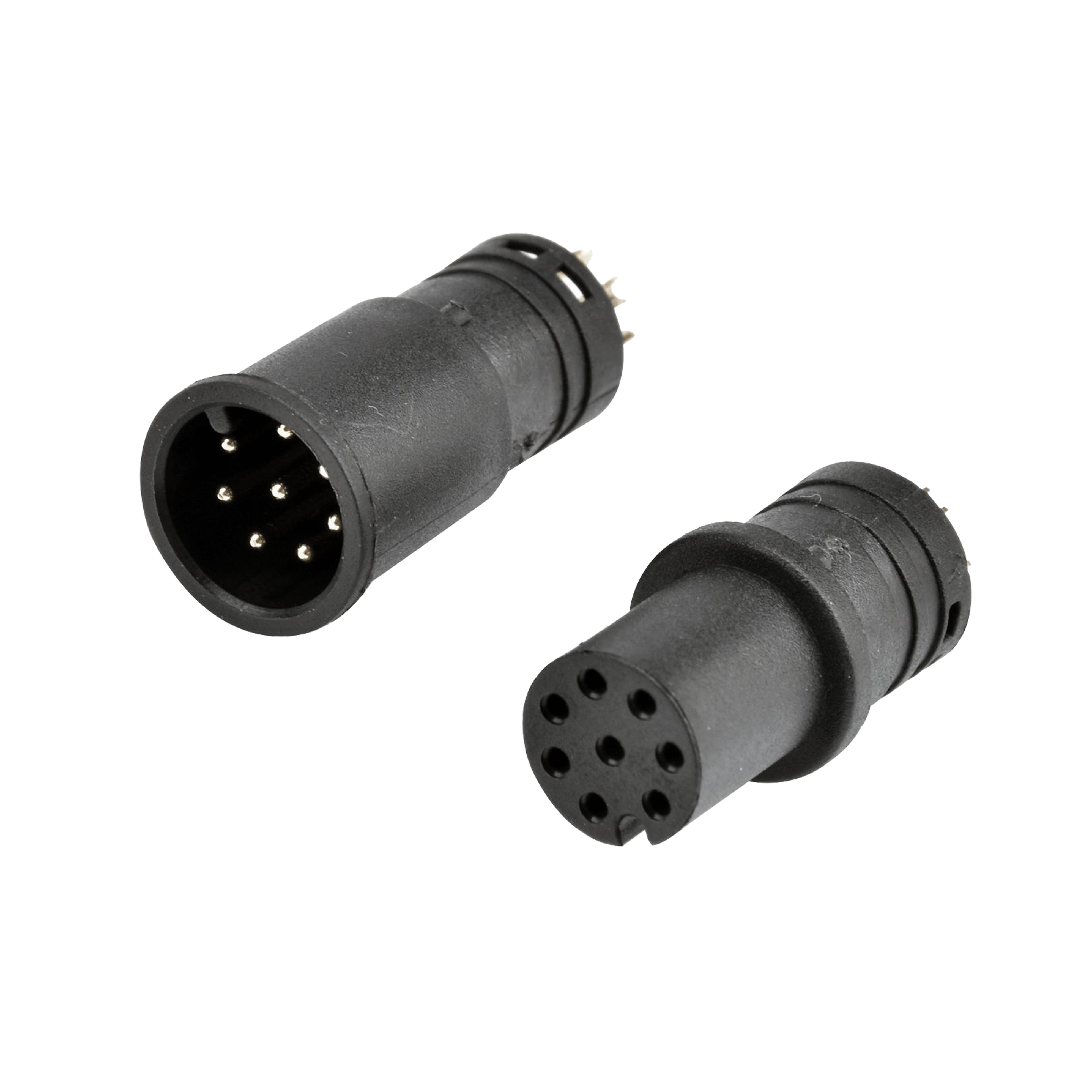 M12 12-PIN waterproof plug Type A waterproof socket 12-core welded wire sensing connector Metal nuts