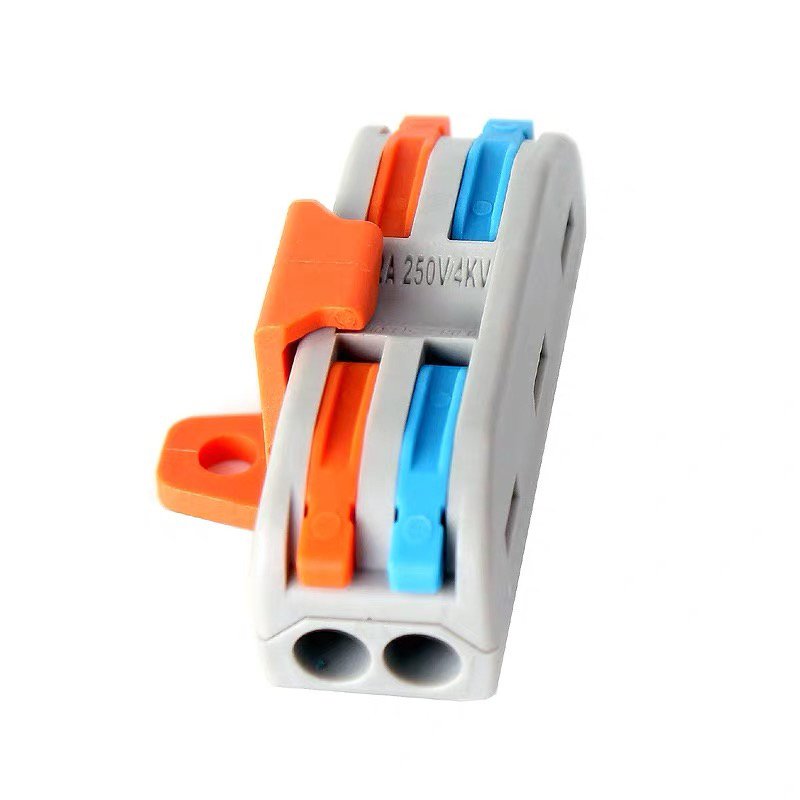 DF-2-2 LEVER-NUTS 2 Conductor Compact push in wire connectors wire to wire type 2 holes PCT-222 terminal block