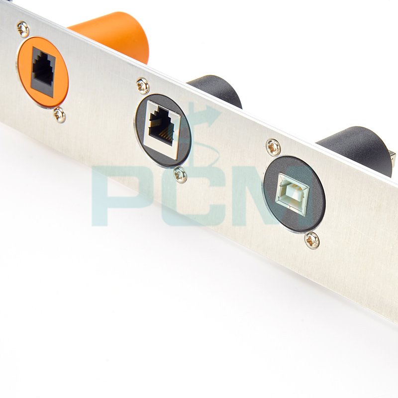 USB Panel Mount Feedthrough D-Series Connector Type B Female to Type A Female D Type USB 2.0 Female Feed Thru Coupler