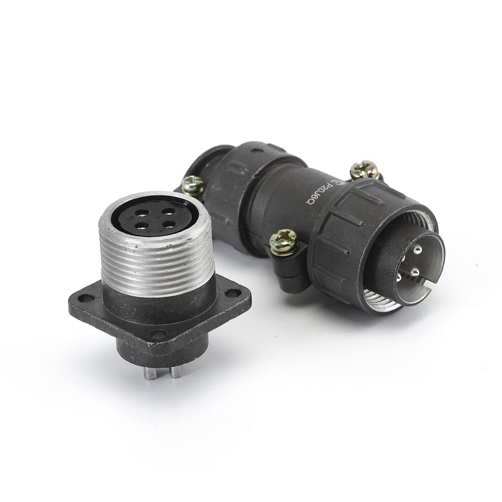 P48 Aviation Connector Ip67 Cable Connector Socket Aviation Plug Socket Screw Connection