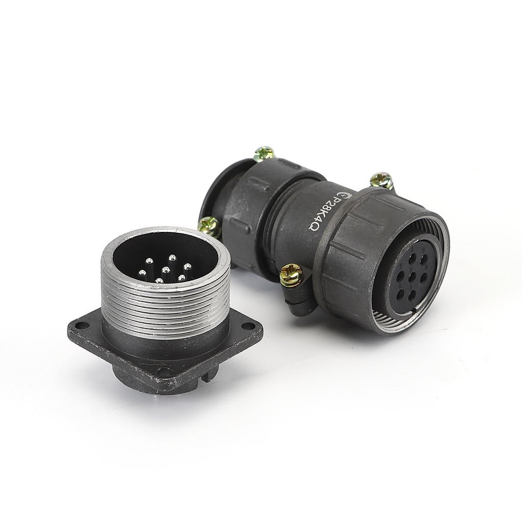 P48 Aviation Connector Ip67 Cable Connector Socket Aviation Plug Socket Screw Connection