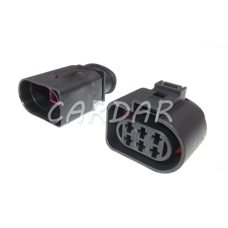 1 Set 6 Pin 3.5 Auto LSU 4.2 Oxygen Sensor Connector Throttle Plug For VW AUDI PASSAT Bora 1J0973733 1J0 973 733