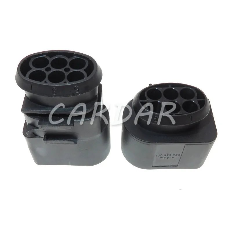1 Set 6 Pin 3.5 Auto LSU 4.2 Oxygen Sensor Connector Throttle Plug For VW AUDI PASSAT Bora 1J0973733 1J0 973 733