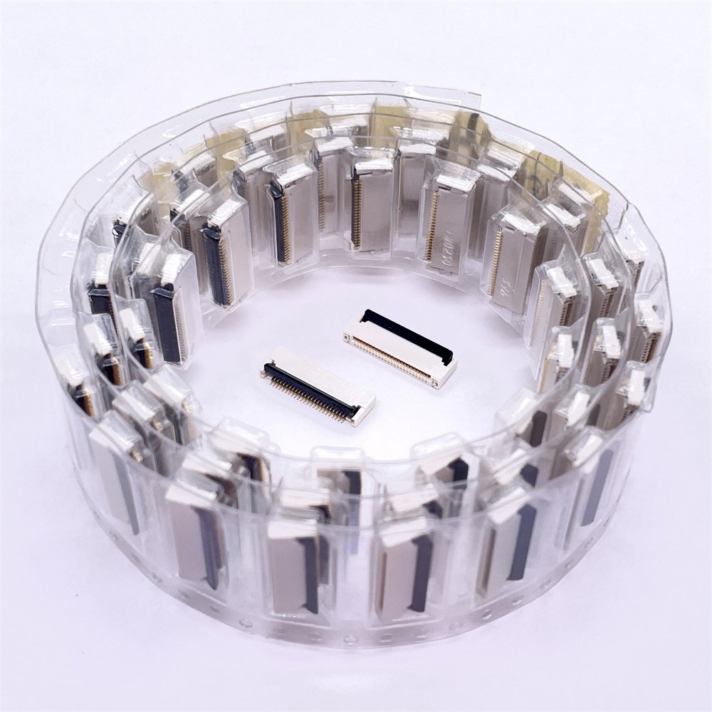 Soulin Custom 0.3mm 0.5mm 0.8mm 1mm 1.25mm 2.54mm Pitch Flexible Flat Cable Assembly Single Contact Type Ffc Fpc Connector