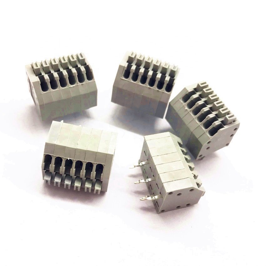 hot sale 250 screwless terminal block 2.5mm 3.5mm pitch PCB spring terminal block connector KF250 DG250 WJ250