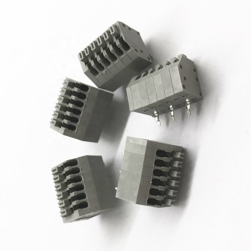 hot sale 250 screwless terminal block 2.5mm 3.5mm pitch PCB spring terminal block connector KF250 DG250 WJ250