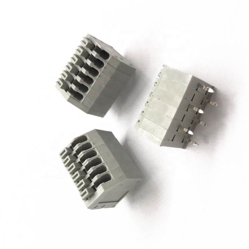 hot sale 250 screwless terminal block 2.5mm 3.5mm pitch PCB spring terminal block connector KF250 DG250 WJ250