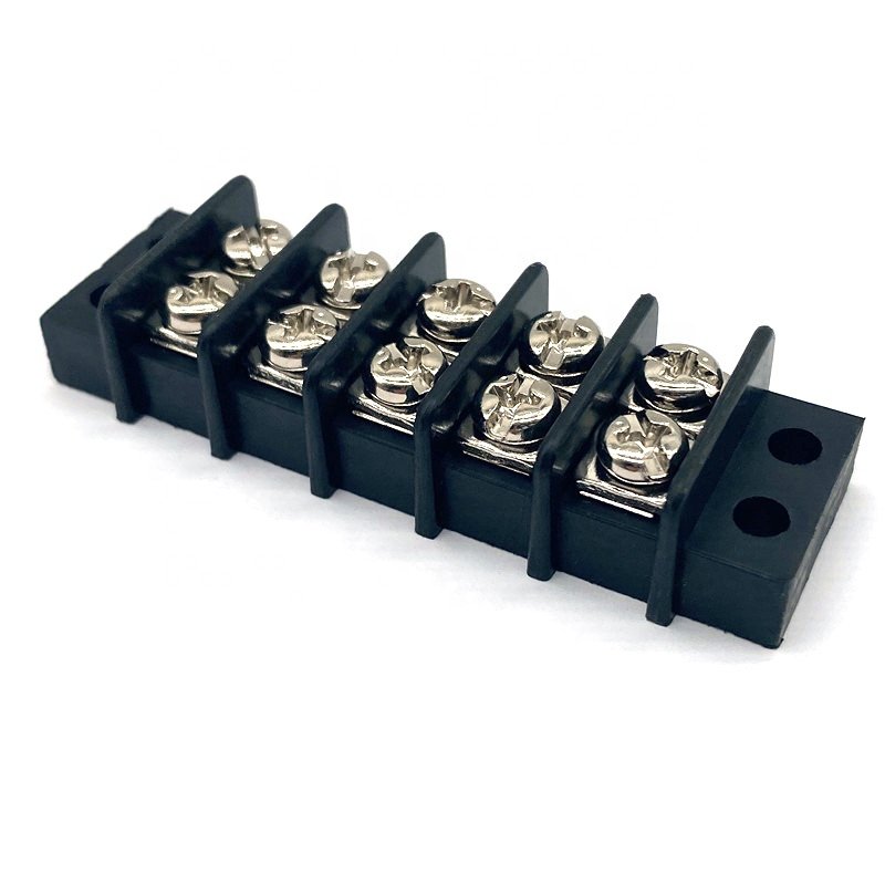 600V/30A 14.0mm double row bus bar barrier terminal block screw type connector