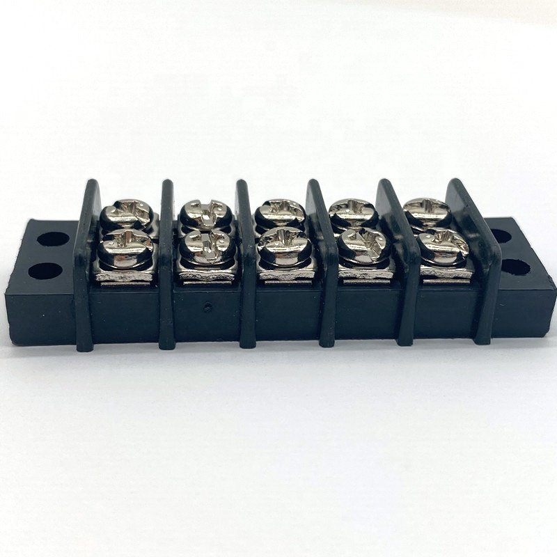 600V/30A 14.0mm double row bus bar barrier terminal block screw type connector