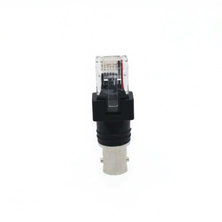 Lan Cable Ethernet RJ45 Plug 8pin M8 Connector 10 100 Base T Integrated Magnetics 1x1 Port Connector