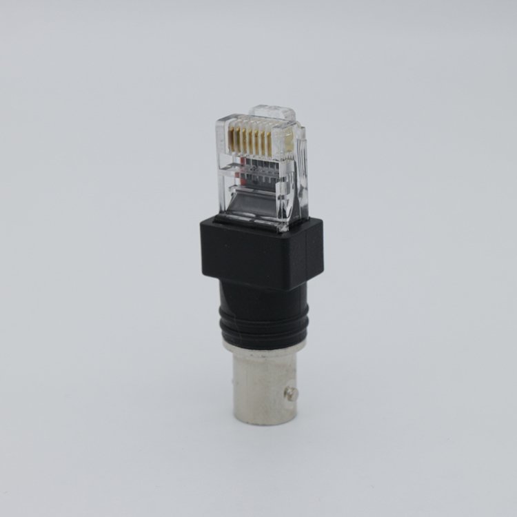 Lan Cable Ethernet RJ45 Plug 8pin M8 Connector 10 100 Base T Integrated Magnetics 1x1 Port Connector