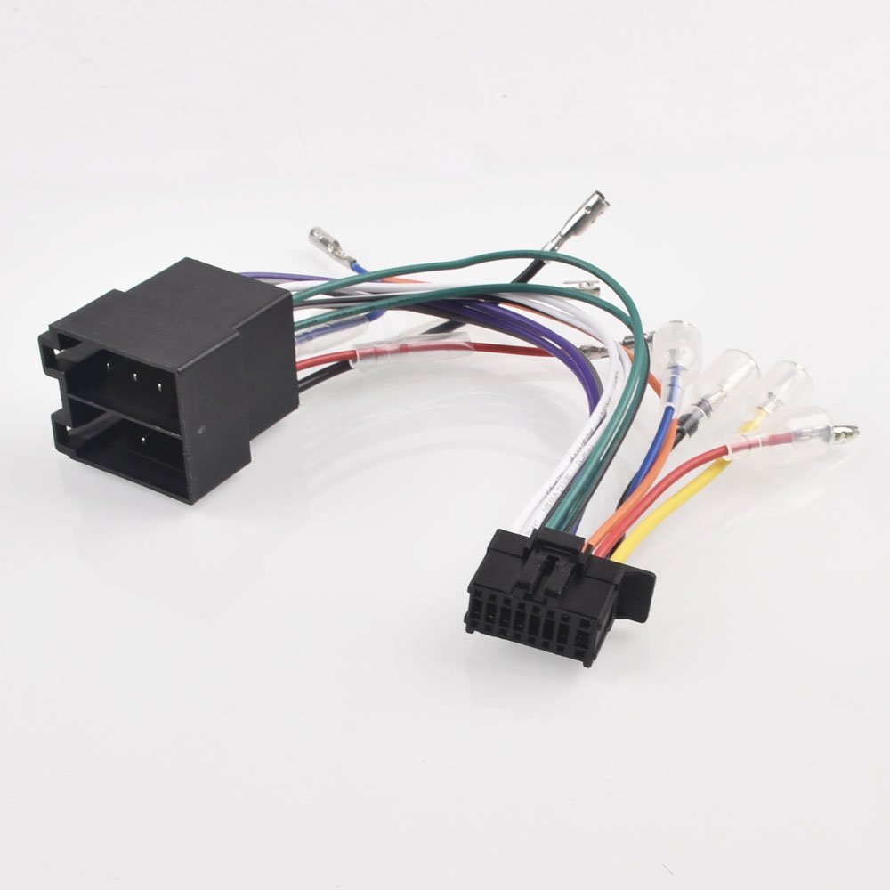 16Pin Car CD Rear Cable Stereo Radio Player Wiring Harness Connector Audio Cable Customized