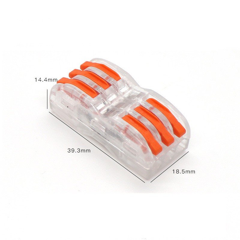 Fast Terminal Wire Splicing 223 Series Connector rainbowl color lever Wire Push In Cable Connector