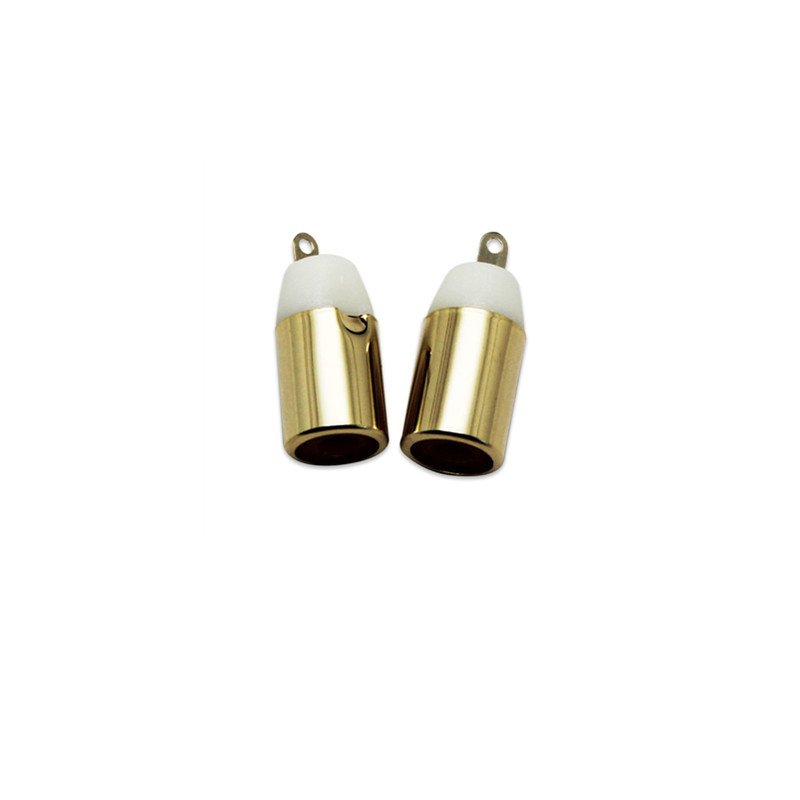 Factory Gold nickel plated Brown White female RCA jack connector