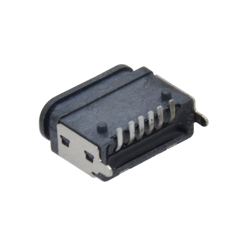 Waterproof Series USB 3.0 Type C Female Connector 6 Pin SMT IPX7 IPX8 IP68 Vertical SMD USB C Port Socket Through hole with Ring