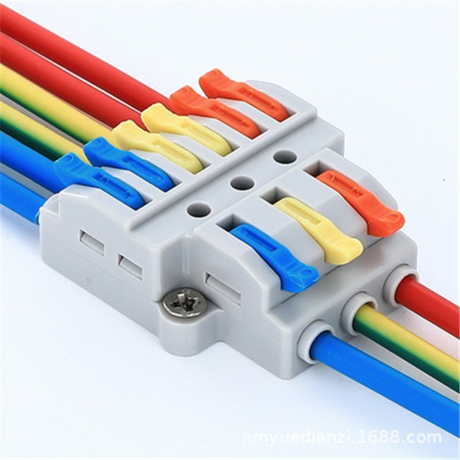 Supplier Quick Splice Wire Connector Multi-pin 3 in 6 out with Test Hole Electric Terminal Block
