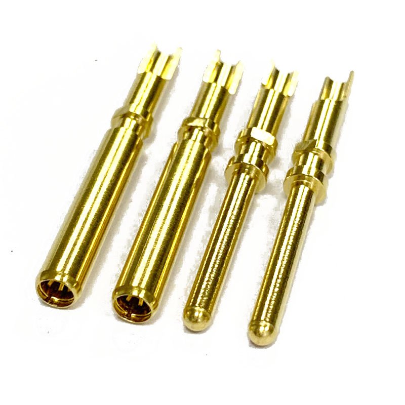 Can be customized 2.5 mm Solid pin terminal Pin connector Terminal Brass male Female contact pin
