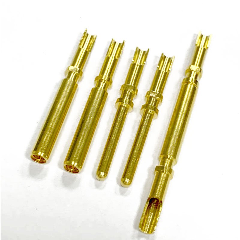 Can be customized 2.5 mm Solid pin terminal Pin connector Terminal Brass male Female contact pin