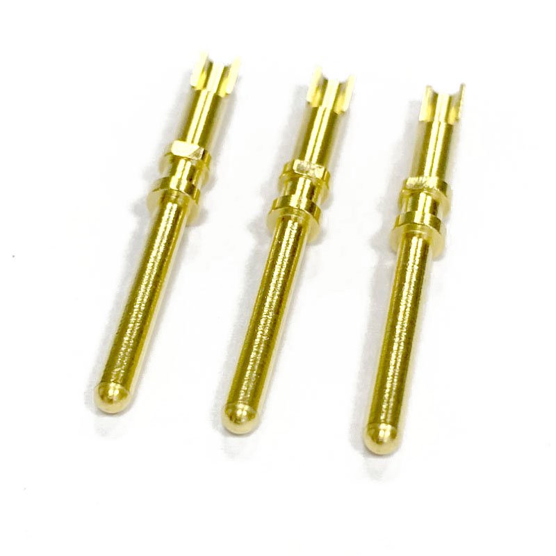 Can be customized 2.5 mm Solid pin terminal Pin connector Terminal Brass male Female contact pin