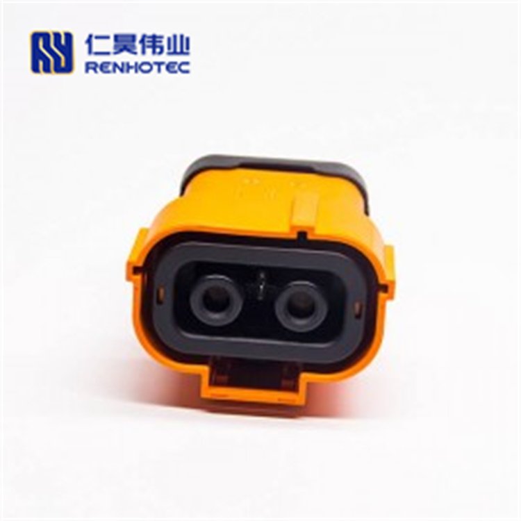 Automotive Straight Waterproof Hvil Ev Battery Motor High Voltage Interlock Loop 2pin 3.6mm Plastic Socket Busbar Connectors