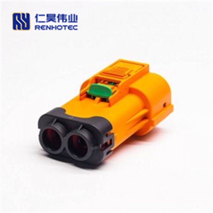 Automotive Straight Waterproof Hvil Ev Battery Motor High Voltage Interlock Loop 2pin 3.6mm Plastic Socket Busbar Connectors