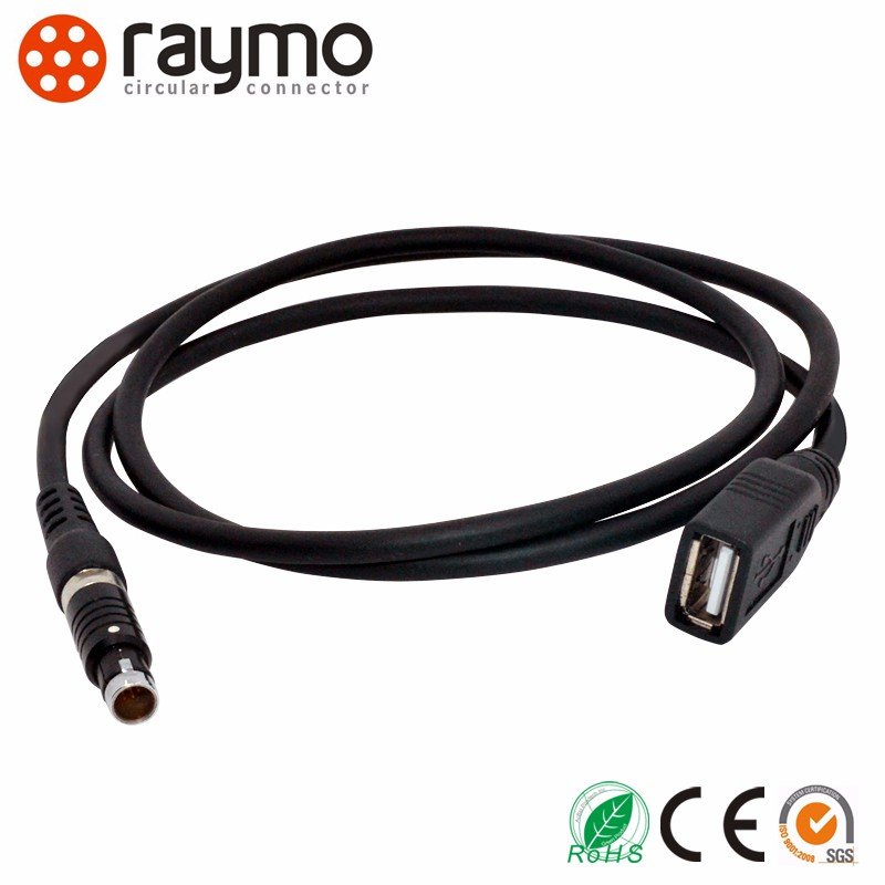 F series S cable mounted straight plug 8 pin circular connector