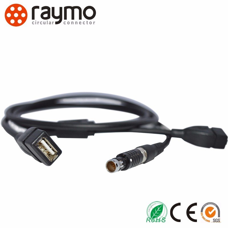 F series S cable mounted straight plug 8 pin circular connector
