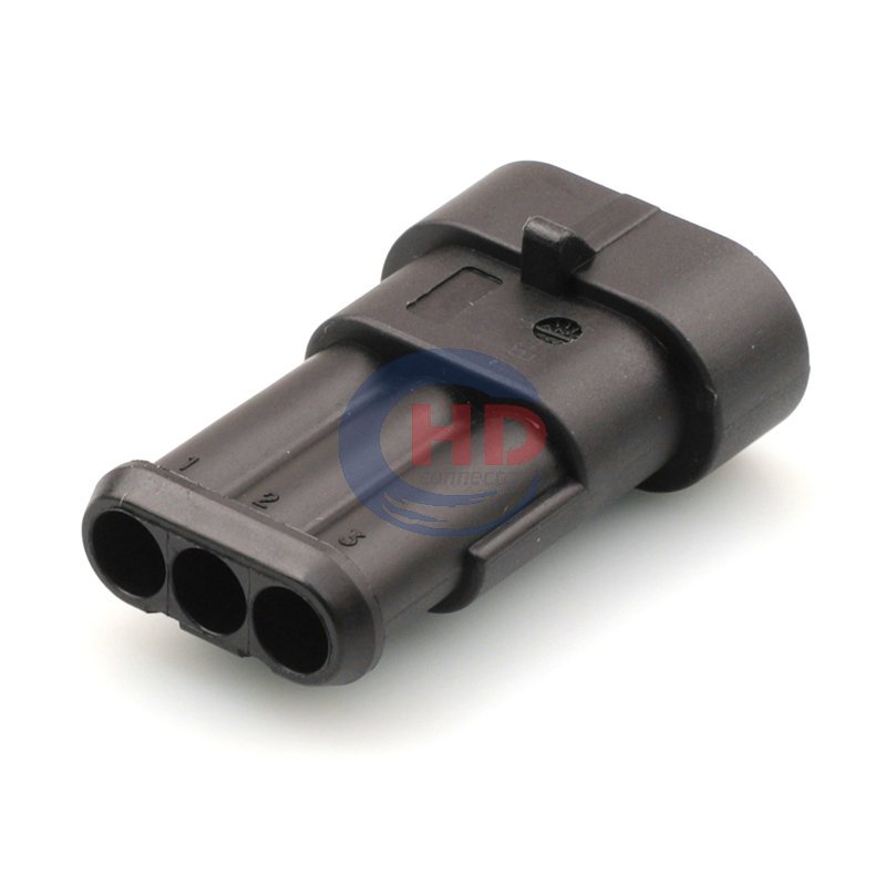 282105-1 3 Pin Suppliers Cable Wiring Harness Car Electrical Housing Wire Automotive Auto Socket Connectors