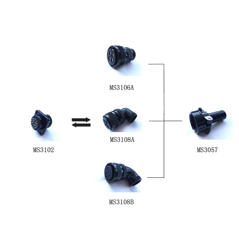 LECHUAN MIL-C-5015 Series Connector Threaded MS3102 Aviation Connector Receptacles Panel Box Mounting Spec Circular Connector
