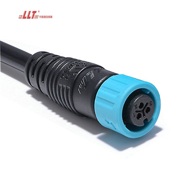 Low voltage M12 cable connectors waterproof ip67,male female 2 3 4 5 6 7 8 Pins ac dc connector plug