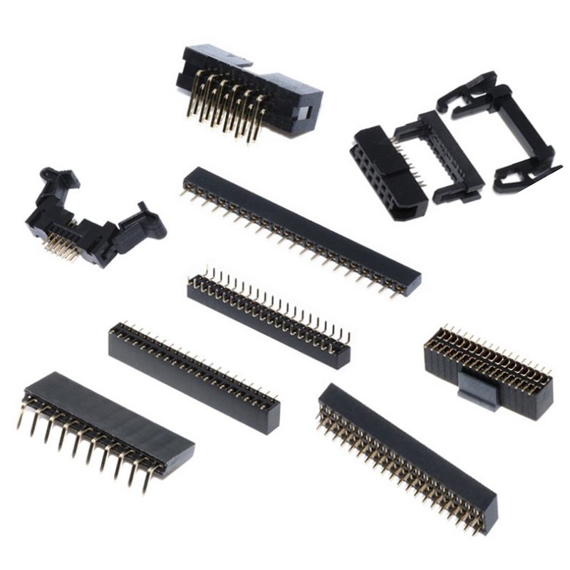 2.54mm 1.27 Pitch 48pin Female Headers Socket Single Row 90 Degree 3pin Pin Header 40pos 1x20 Pin 2.0 Mm 2x2 For Pcb Connector