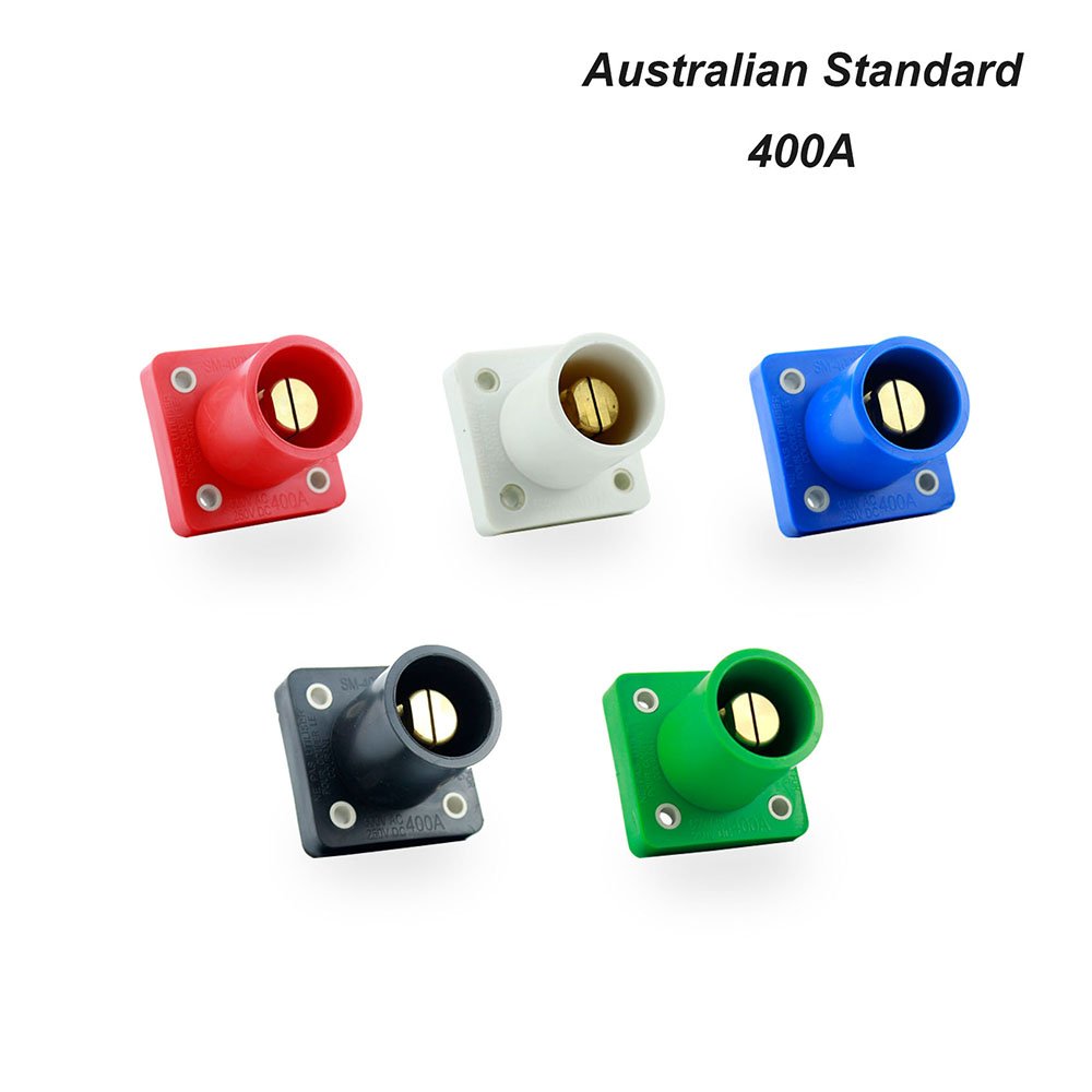 5X R-LOK 400A Male Socket Set American Standard Single Pole Power Connector for Power Distro