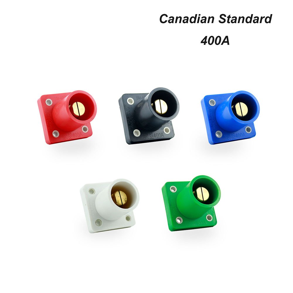 5X R-LOK 400A Male Socket Set American Standard Single Pole Power Connector for Power Distro