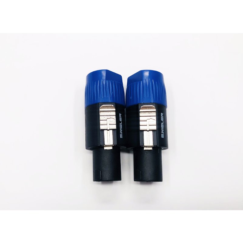 Professional 4 Pin Male Audio Speaker Plugs Cable Connector Nickeled Plated Copper Pins Compatible with Microphone Speaker