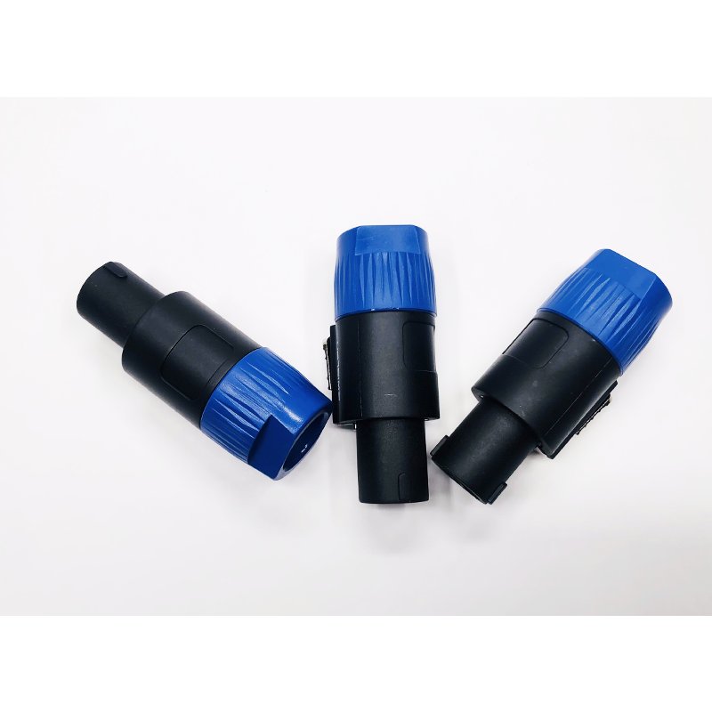 Professional 4 Pin Male Audio Speaker Plugs Cable Connector Nickeled Plated Copper Pins Compatible with Microphone Speaker