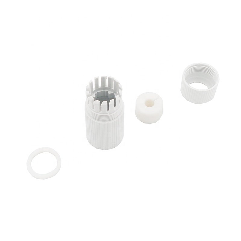 Waterproof Connector Adapter Ethernet Network LAN Cable White Power Female rj 45 connector