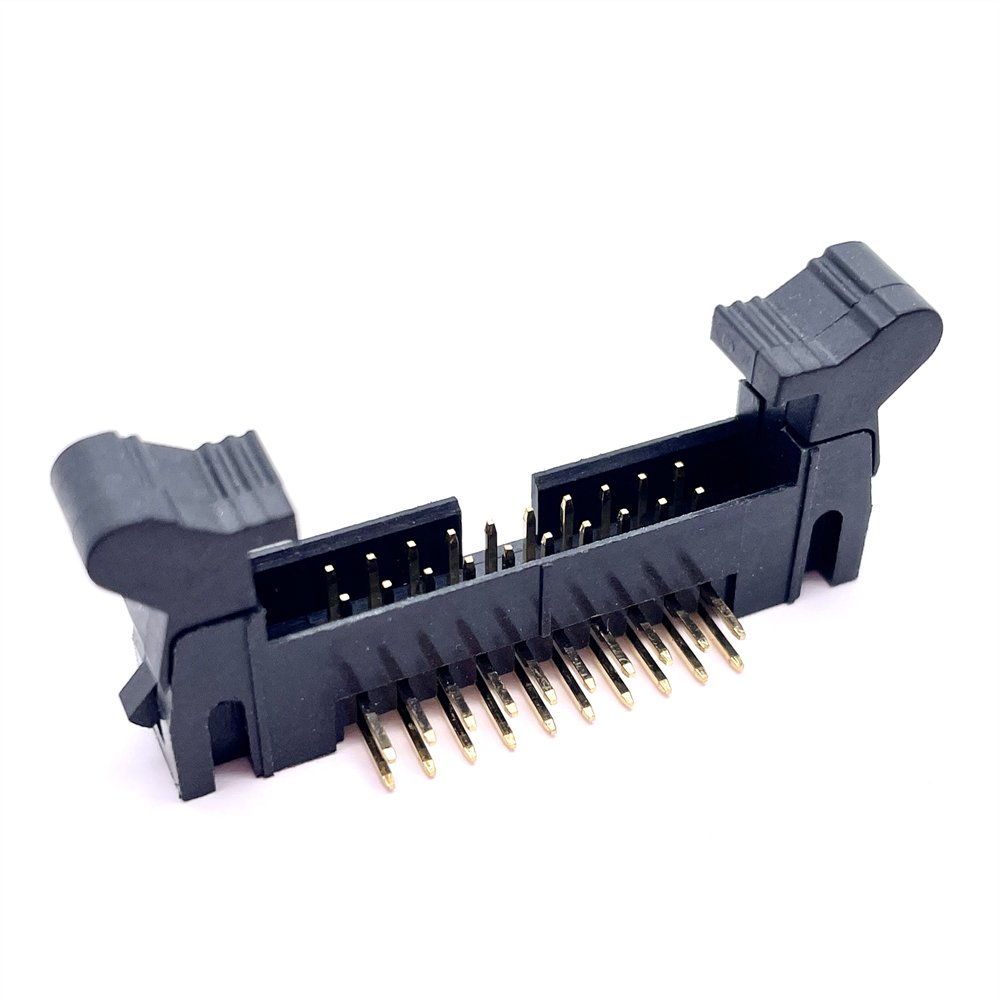 Soulin Ejector Header 2.0mm Pitch Gold Plated Double Row Pin Right Angle Sockets Docking Female and IDC Connectors