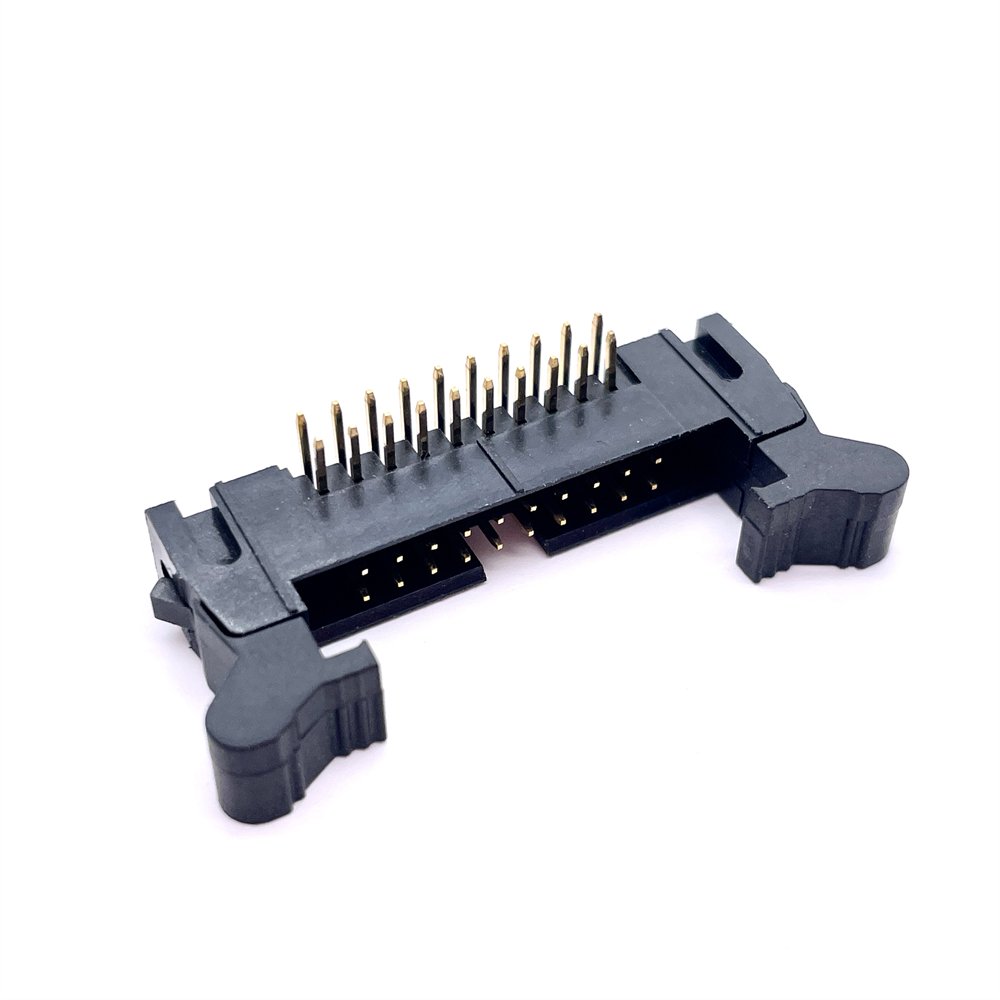 Soulin Ejector Header 2.0mm Pitch Gold Plated Double Row Pin Right Angle Sockets Docking Female and IDC Connectors