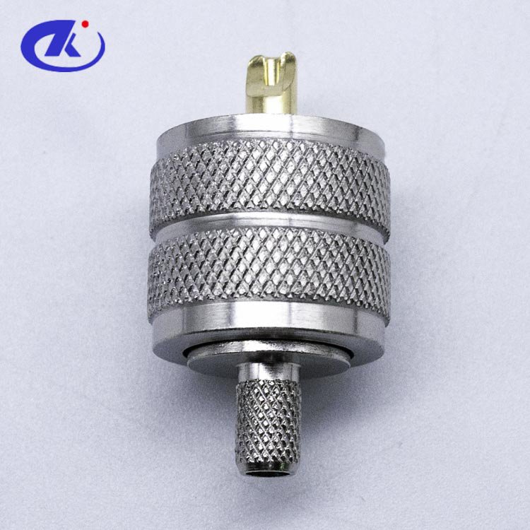 Hot selling 50 ohm UHF connector male straight crimp type for LMR195 RG58 cable
