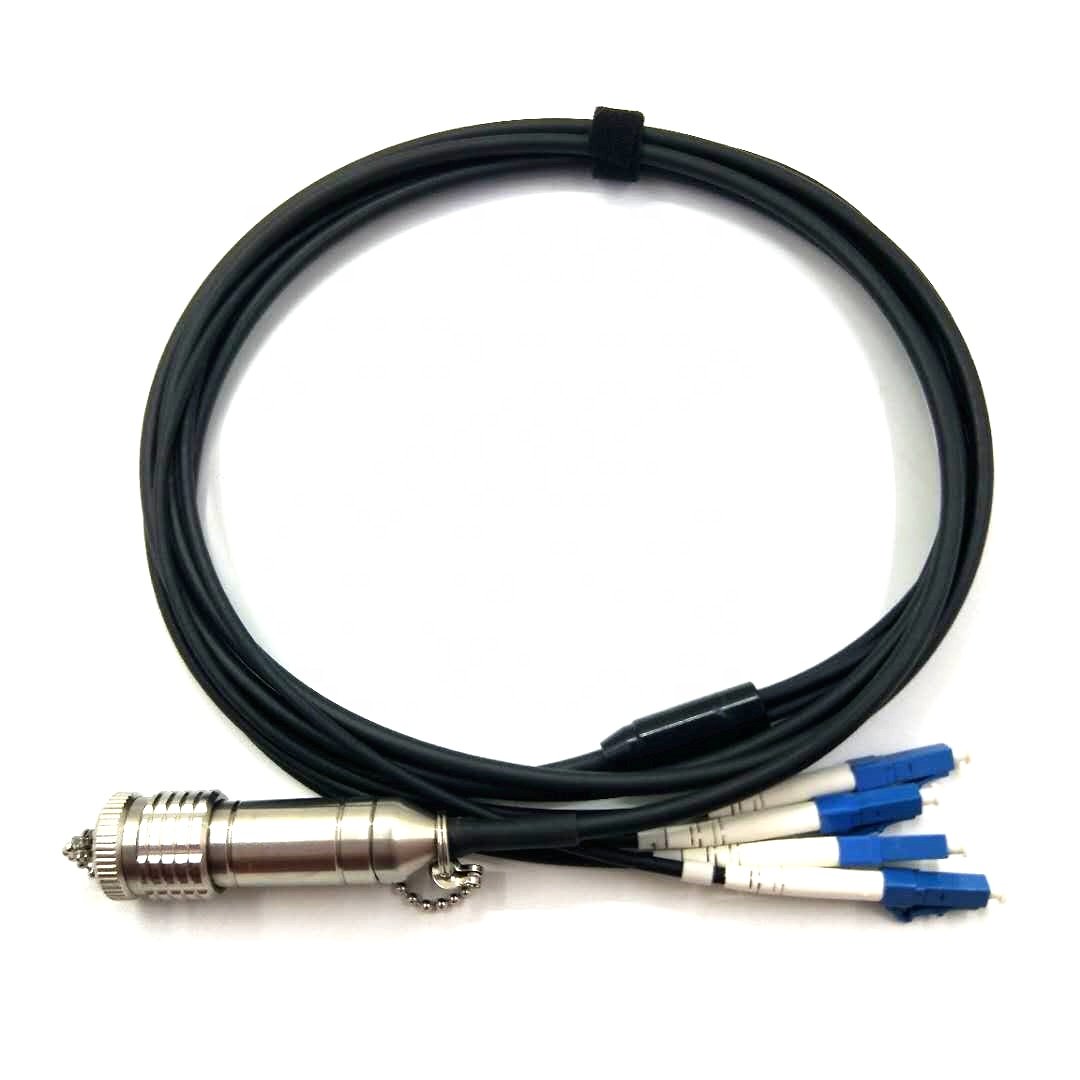 ZLTC Outdoor ODC waterproof tactical fiber cable connector ODC 2/4 Cores plug armored cable patch cord