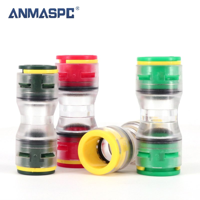 ANMASPC HDPE Direct Burial Tube Use Microduct push fit coupler Straight Connectors Tube Size OD 3/4/5/6/7/8/10/12/14/16/18/20 mm